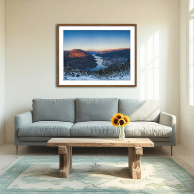 AUTO-MOCKUP ROOM | Snow Capped Creek Wall Art