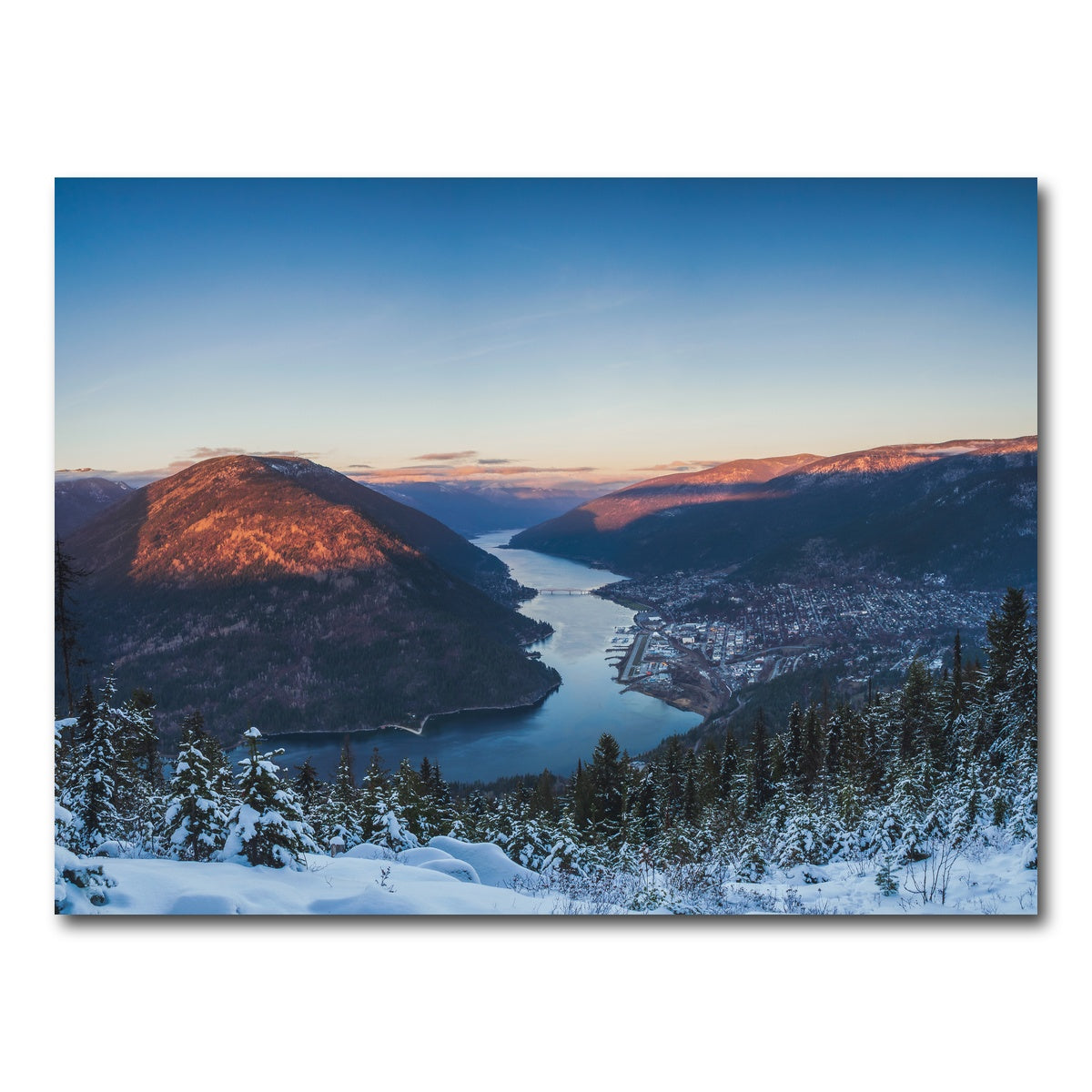 AUTO-MOCKUP WHITE | Snow Capped Creek | 1 Piece | Gallery Wrap Canvas | group=4x3