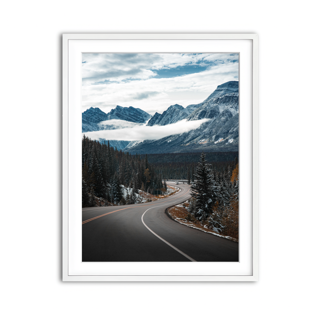 Framed Print 3x4 White