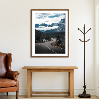 AUTO-MOCKUP ROOM | Snow Drive Wall Art