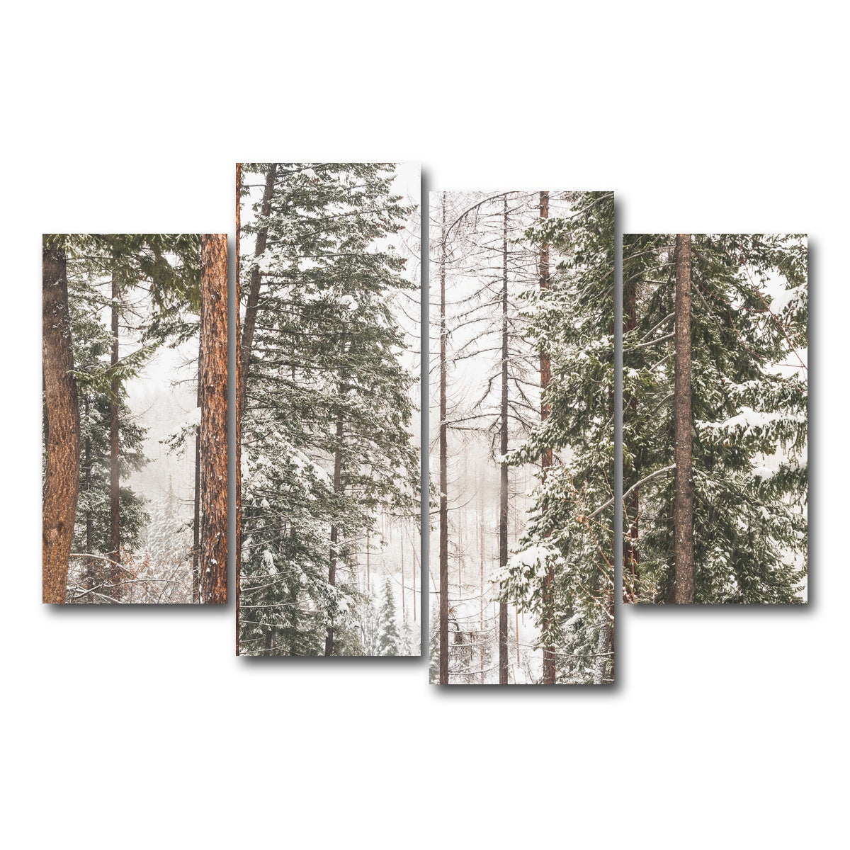 AUTO-MOCKUP WHITE | Snow in Lois Creek | 4 Piece | Gallery Wrap Canvas | group=4_short