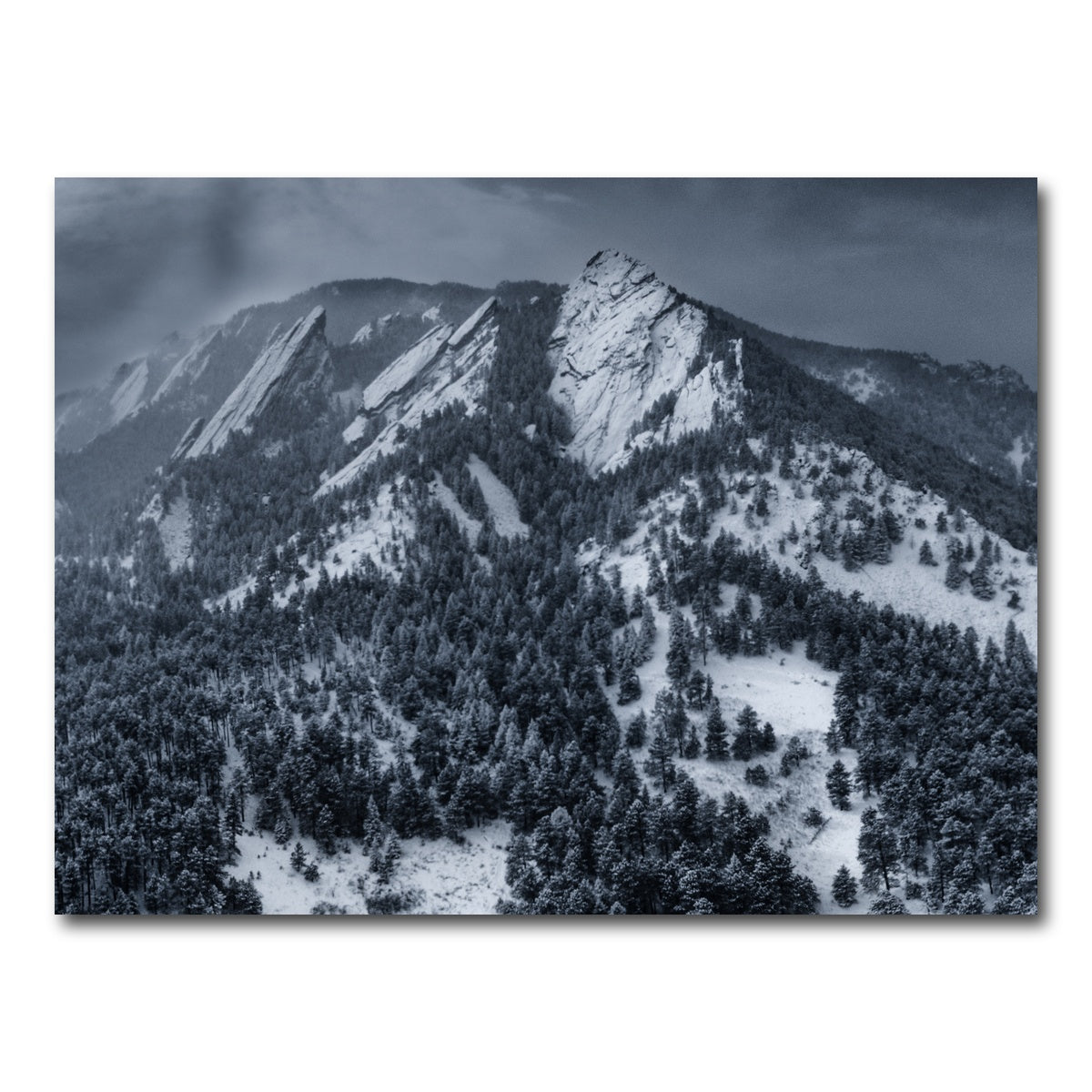 AUTO-MOCKUP WHITE | Snow on the Flatirons | 1 Piece | Gallery Wrap Canvas | group=4x3