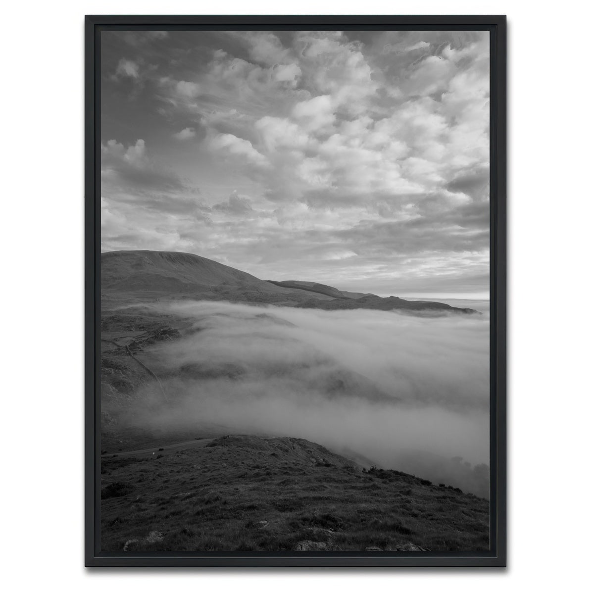 AUTO-MOCKUP WHITE | Snowdonia Mist | 1 Piece | Black Framed Canvas | group=3x4