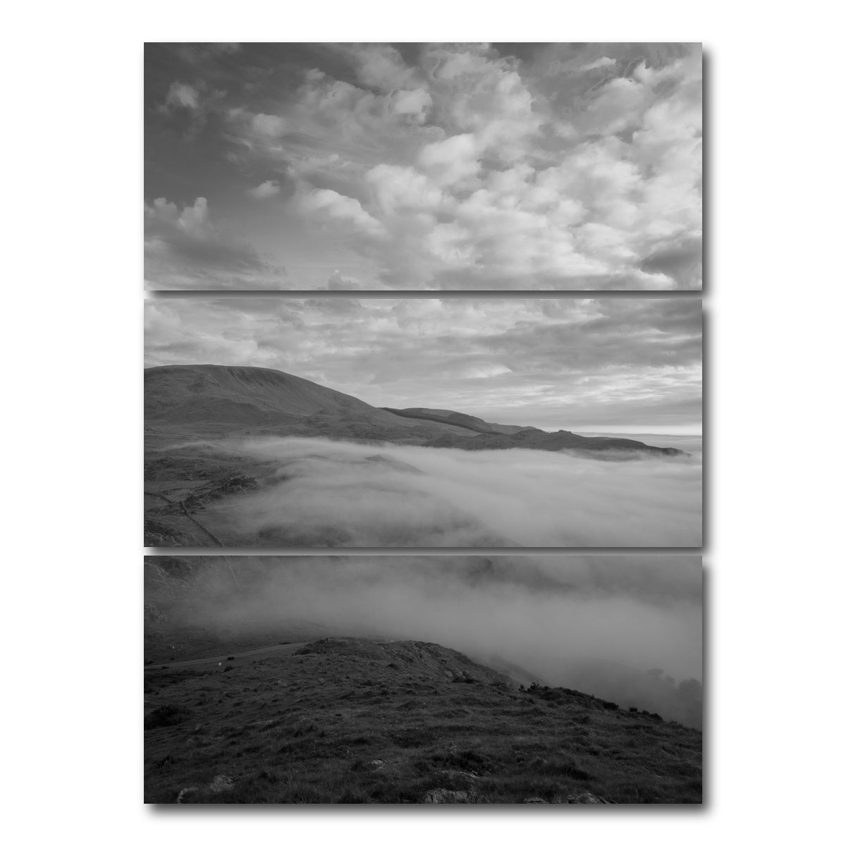 AUTO-MOCKUP WHITE | Snowdonia Mist | 3 Piece | Gallery Wrap Canvas | group=8x18_stacked
