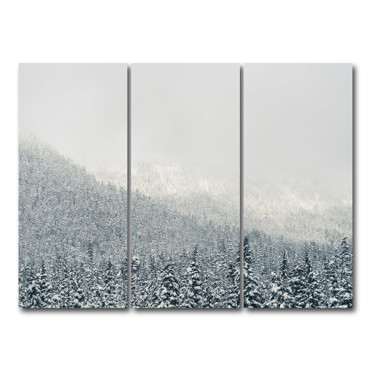 AUTO-MOCKUP WHITE | Snowy Mountains | 3 Piece | Gallery Wrap Canvas | group=8x18