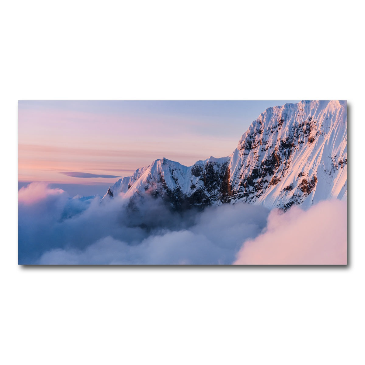 AUTO-MOCKUP WHITE | Snowy Peaks | 1 Piece | Gallery Wrap Canvas | group=2x1