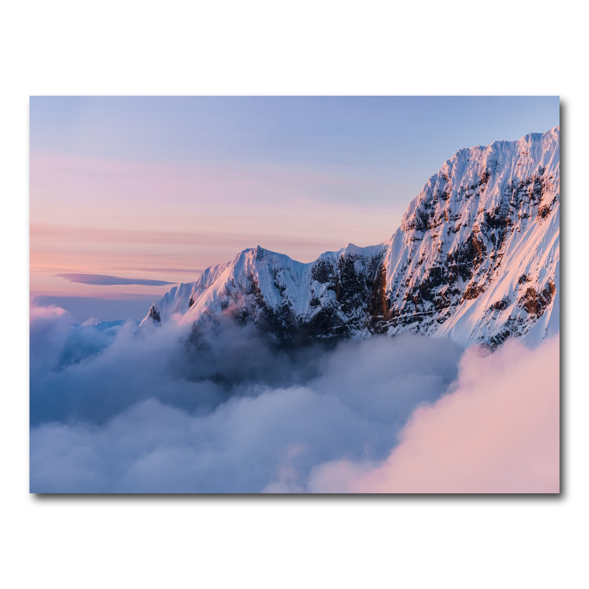 AUTO-MOCKUP WHITE | Snowy Peaks | 1 Piece | Gallery Wrap Canvas | group=4x3
