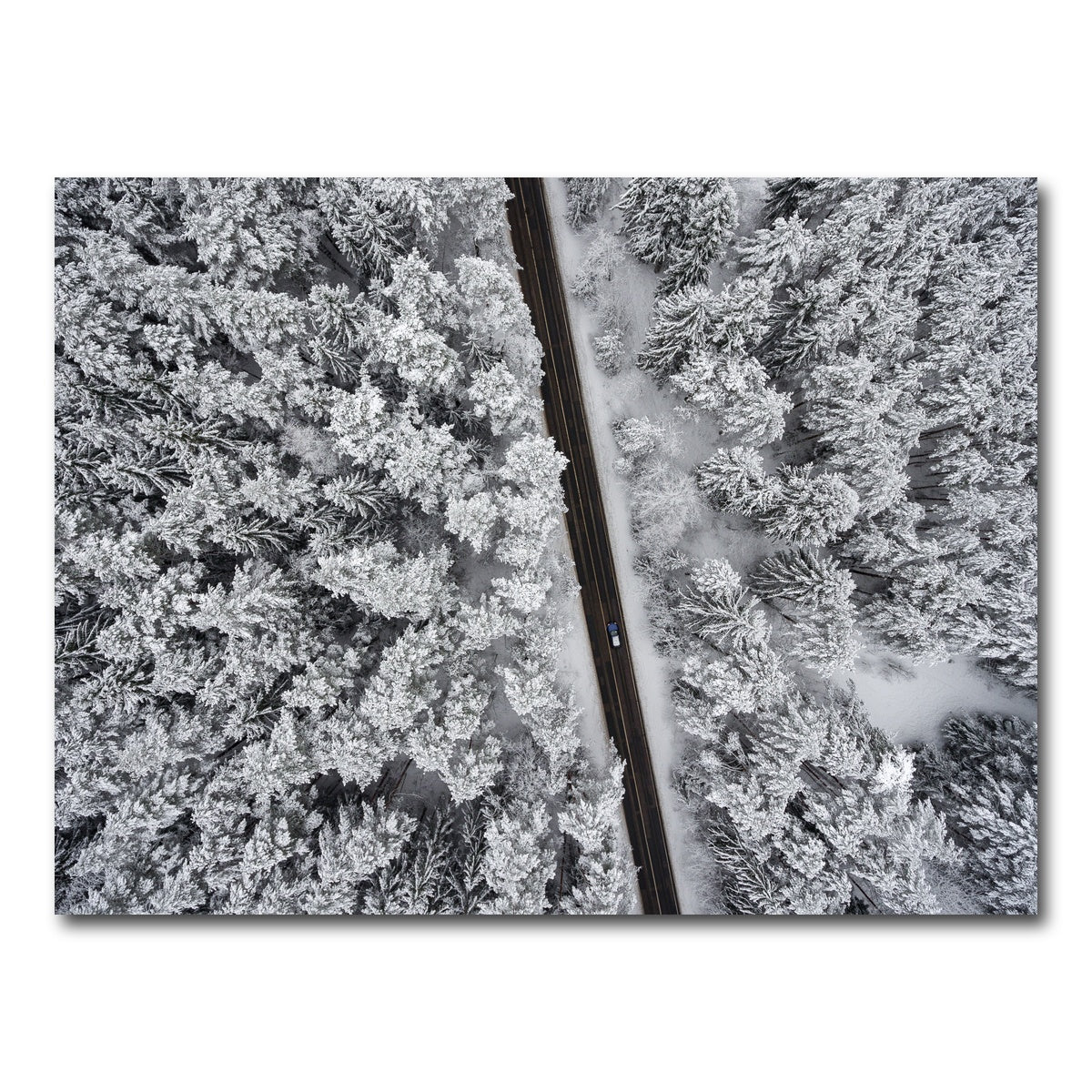 AUTO-MOCKUP WHITE | Snowy Road | 1 Piece | Gallery Wrap Canvas | group=4x3