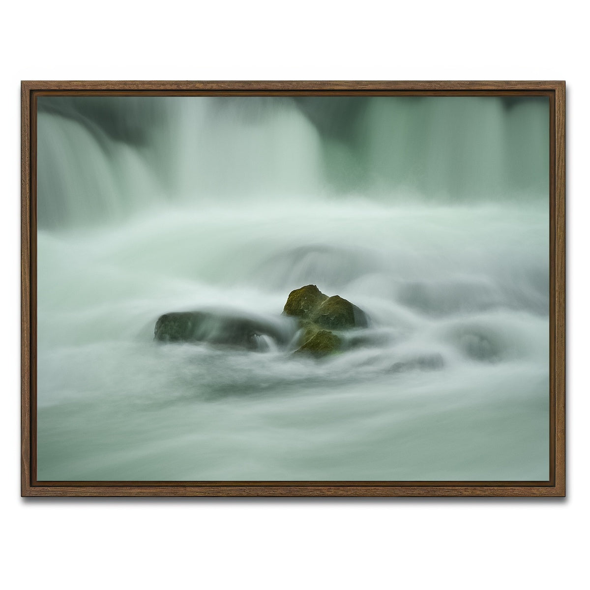 AUTO-MOCKUP WHITE | Soft Falls | 1 Piece | Walnut Framed Canvas | group=4x3