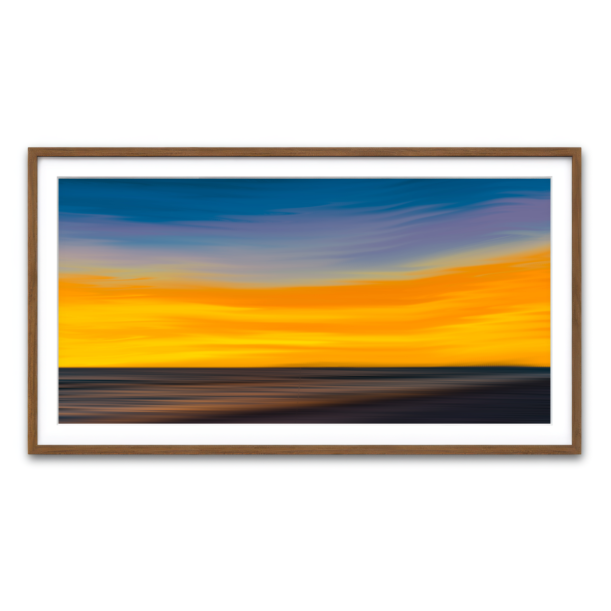 Framed Print 2x1 Walnut