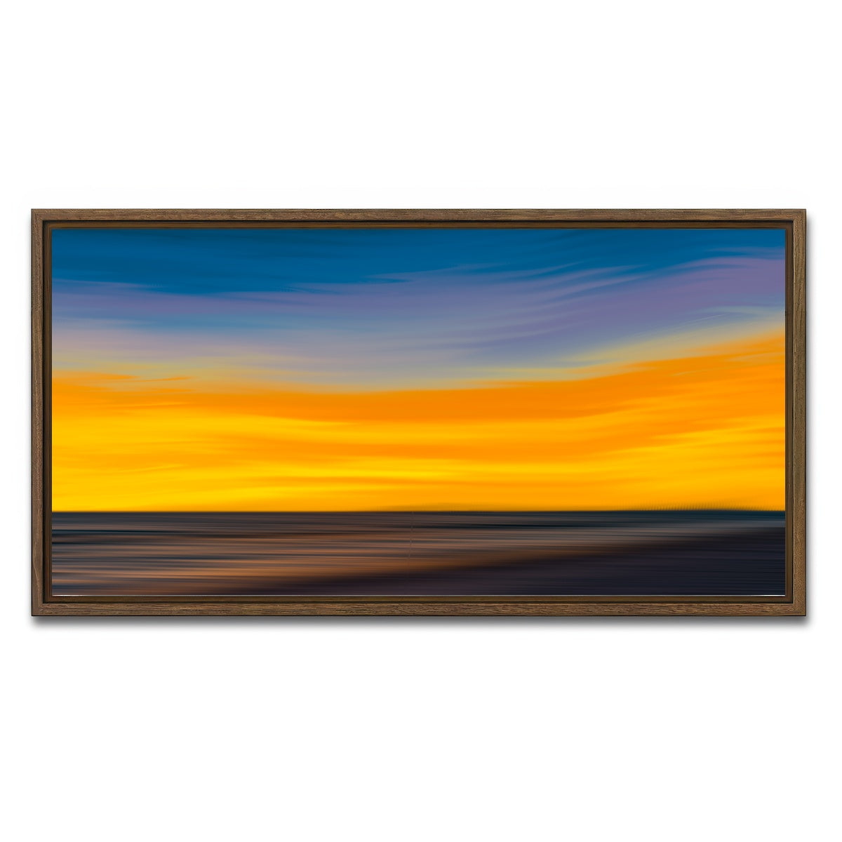 AUTO-MOCKUP WHITE | Soft Light | 1 Piece | Walnut Framed Canvas | group=2x1