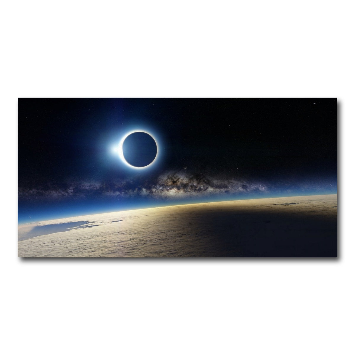 AUTO-MOCKUP WHITE | Solar Eclipse | 1 Piece | Gallery Wrap Canvas | group=2x1