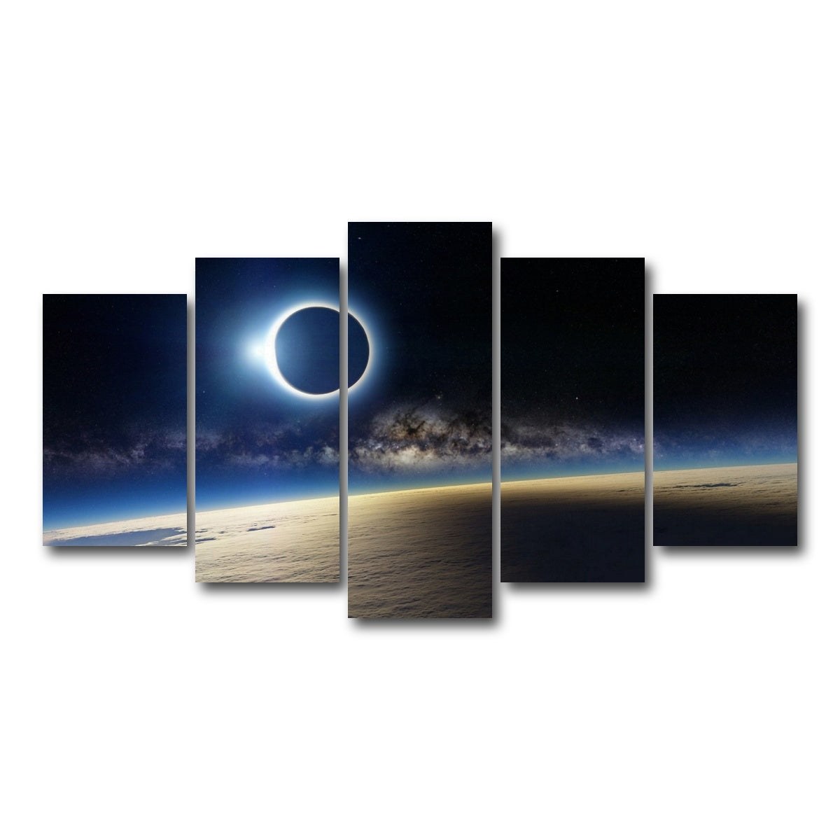 AUTO-MOCKUP WHITE | Solar Eclipse | 5 Piece | Gallery Wrap Canvas | group=5_normal