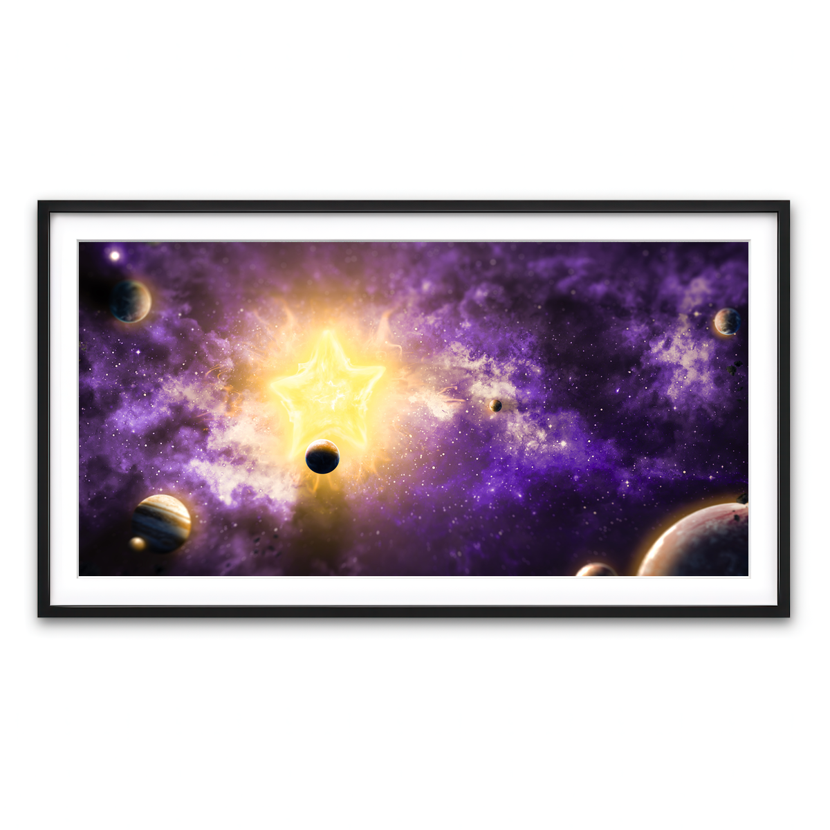 Framed Print 2x1 Black