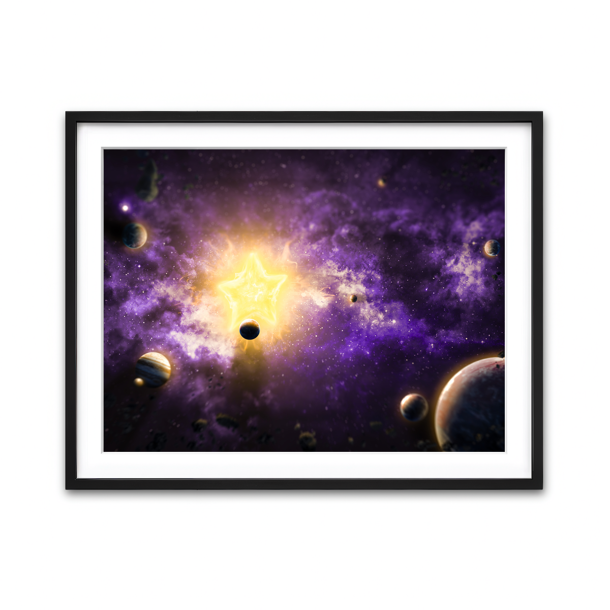 Framed Print 4x3 Black