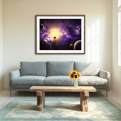 AUTO-MOCKUP ROOM | Solar System Wall Art