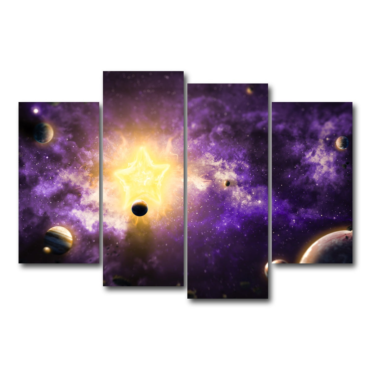 AUTO-MOCKUP WHITE | Solar System | 4 Piece | Gallery Wrap Canvas | group=4_short