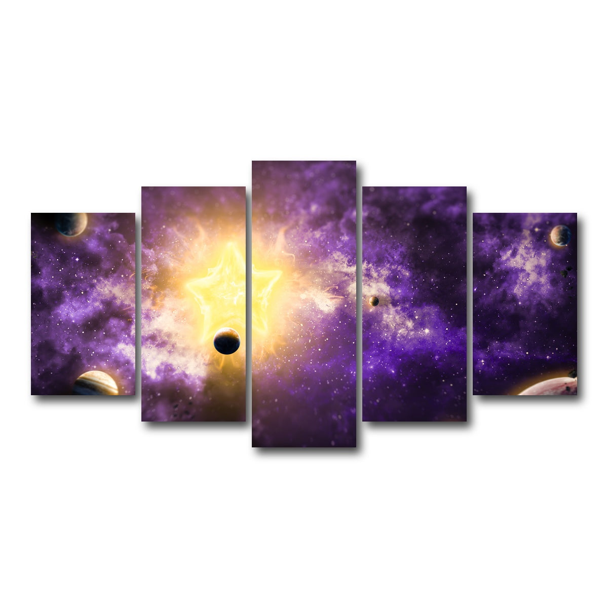 AUTO-MOCKUP WHITE | Solar System | 5 Piece | Gallery Wrap Canvas | group=5_normal