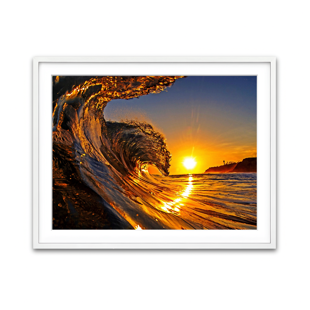 Framed Print 4x3 White