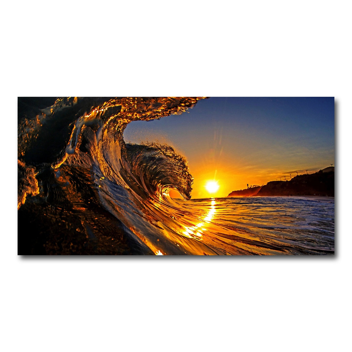 AUTO-MOCKUP WHITE | Solar Waves | 1 Piece | Gallery Wrap Canvas | group=2x1