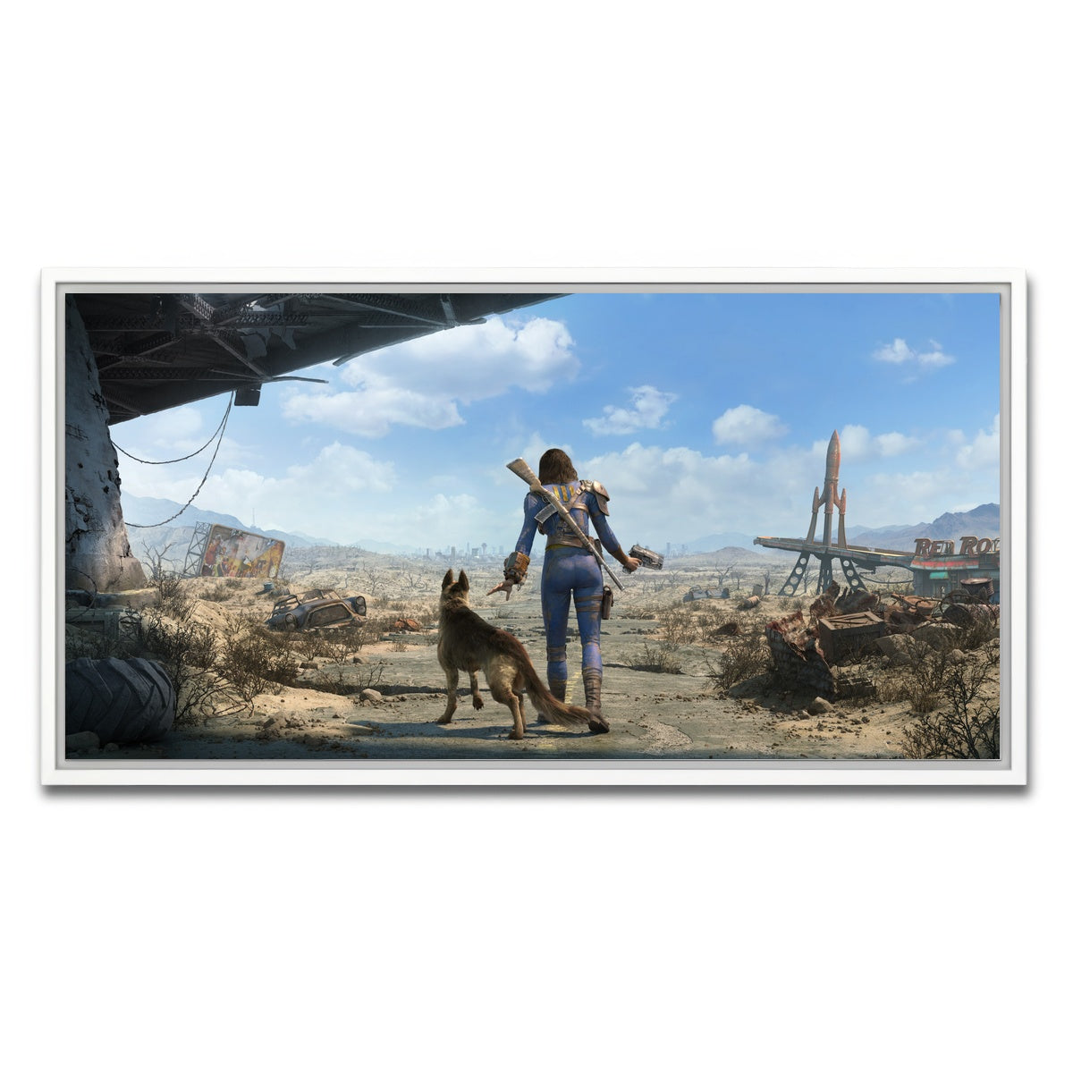 AUTO-MOCKUP WHITE | Sole Survivor Fallout | 1 Piece | White Framed Canvas | group=2x1
