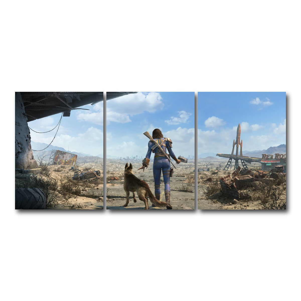 AUTO-MOCKUP WHITE | Sole Survivor Fallout | 3 Piece | Gallery Wrap Canvas | group=18x24