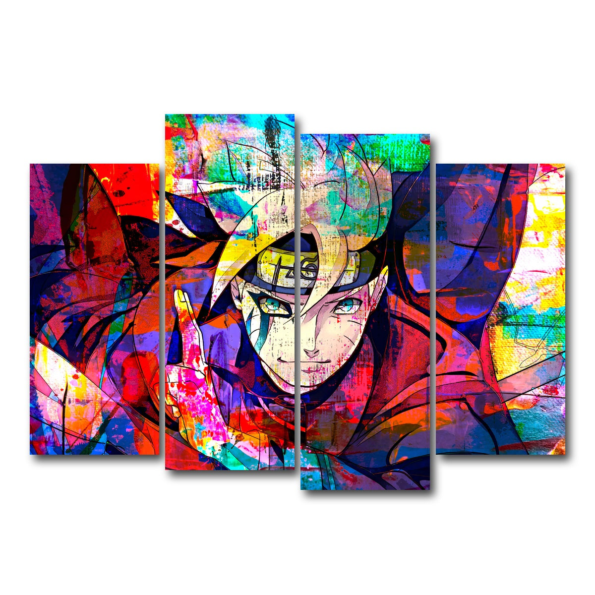 AUTO-MOCKUP WHITE | Son Of Hokage | 4 Piece | Gallery Wrap Canvas | group=4_normal