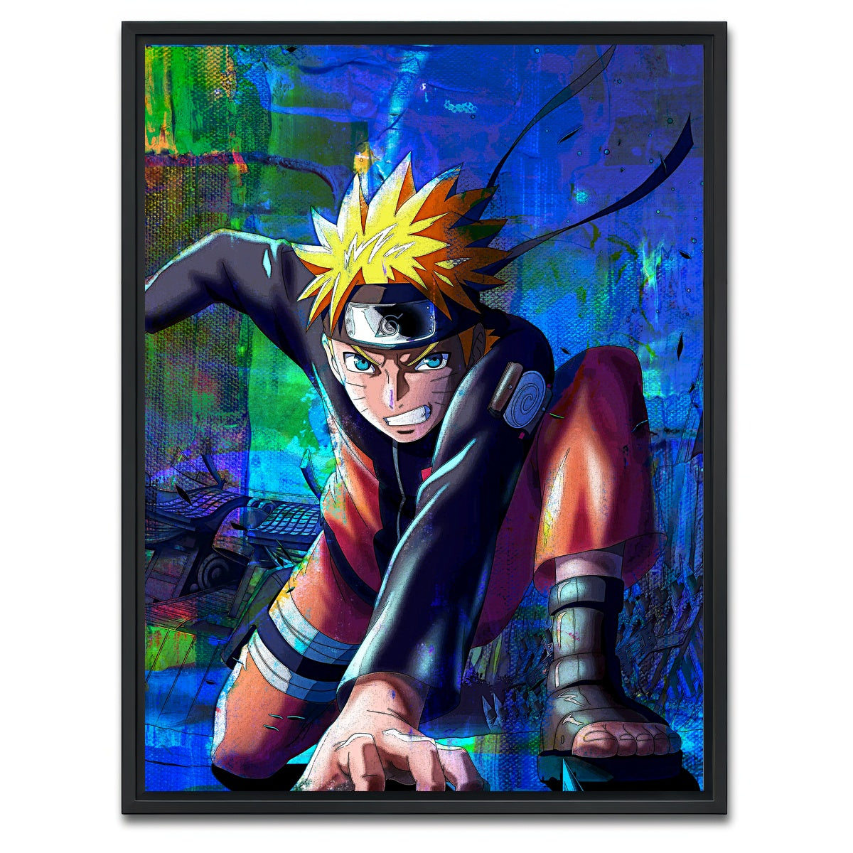 AUTO-MOCKUP WHITE | Son of the Fourth Hokage | 1 Piece | Black Framed Canvas | group=3x4