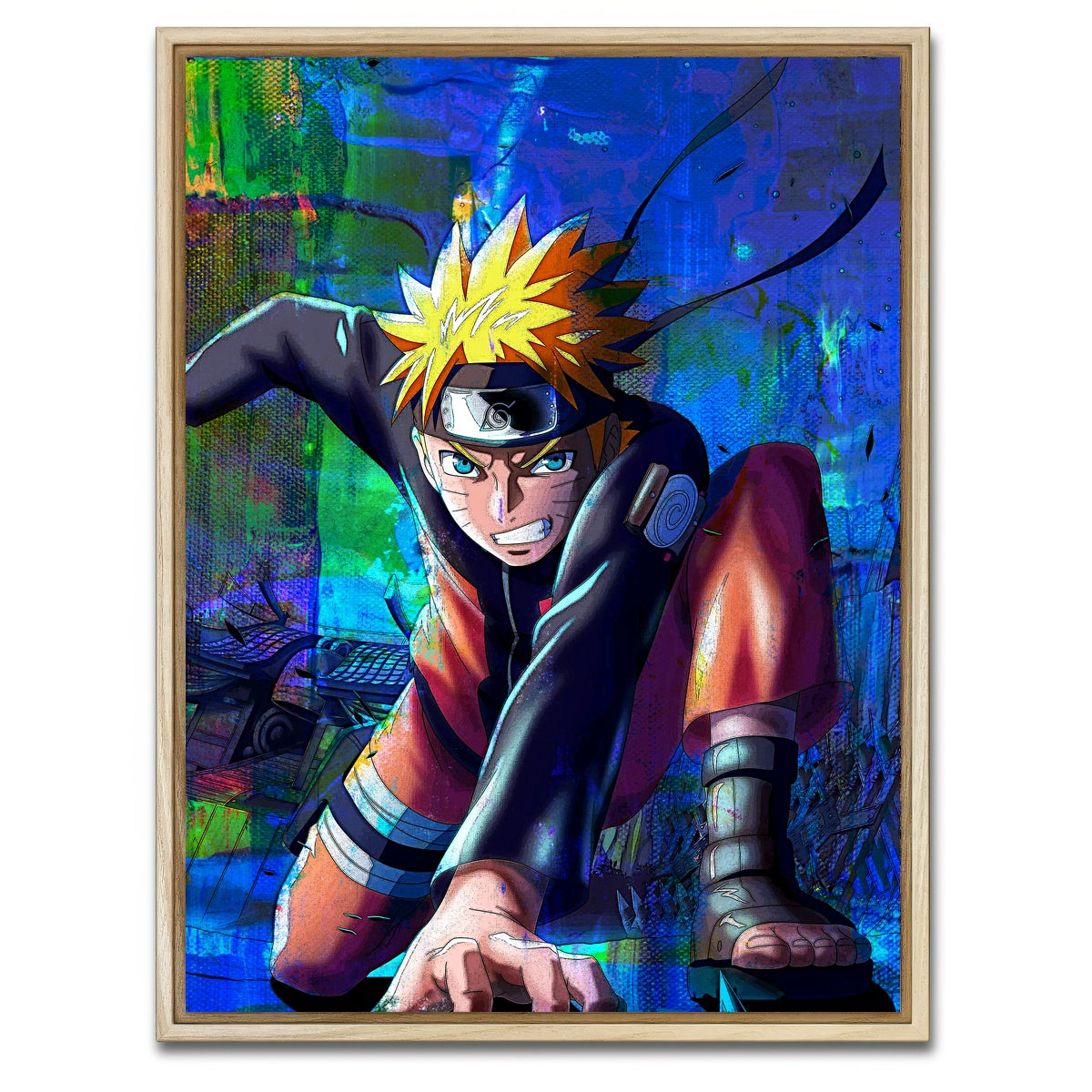AUTO-MOCKUP WHITE | Son of the Fourth Hokage | 1 Piece | Natural Framed Canvas | group=3x4