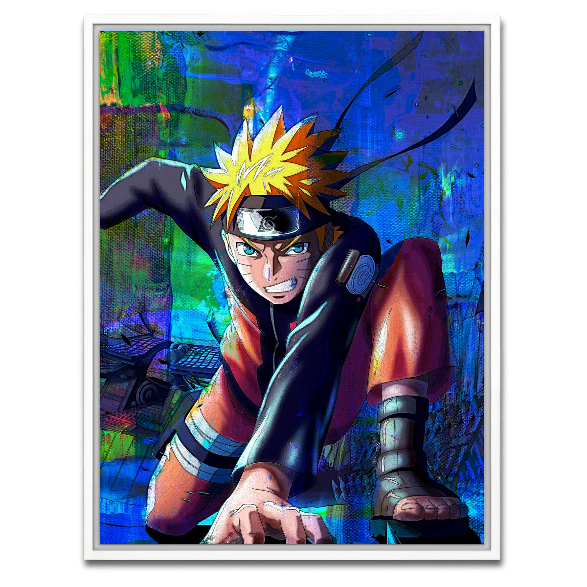 AUTO-MOCKUP WHITE | Son of the Fourth Hokage | 1 Piece | White Framed Canvas | group=3x4