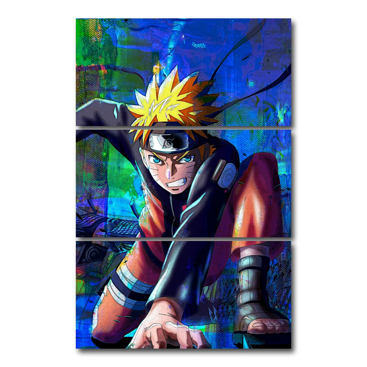 AUTO-MOCKUP WHITE | Son of the Fourth Hokage | 3 Piece | Gallery Wrap Canvas | group=12x24_stacked