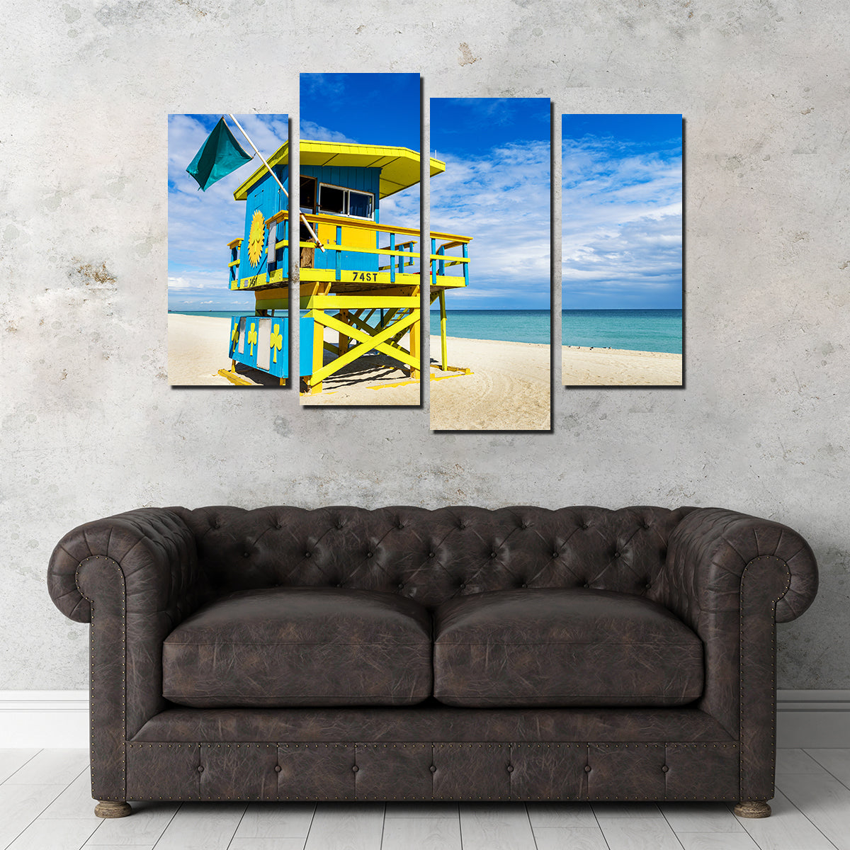 South Beach Lifeguard Tower Wall Art