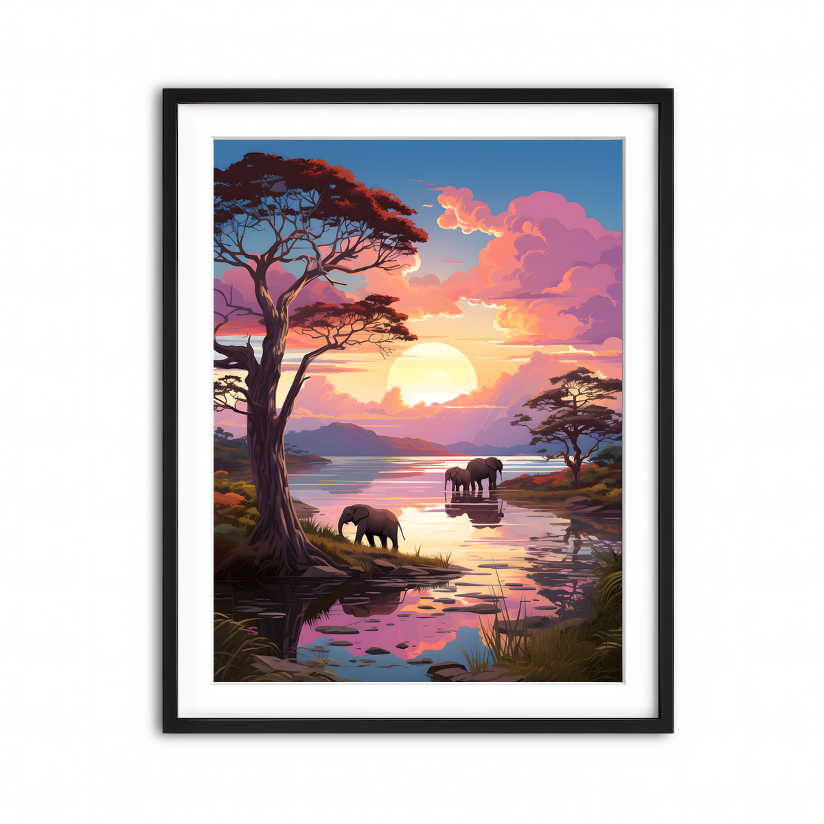 Framed Print 3x4 Black