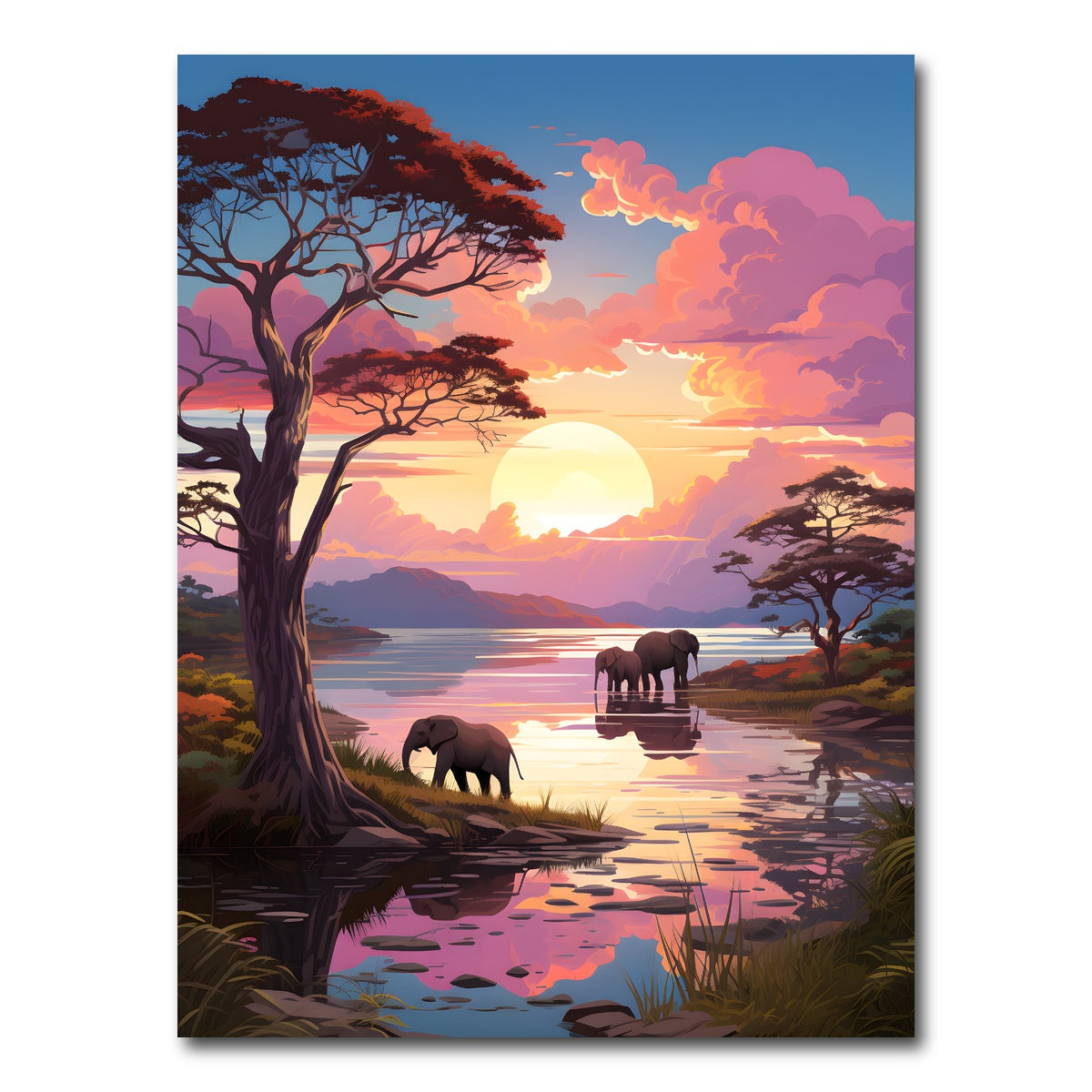 AUTO-MOCKUP WHITE | South Africa - Kruger National Park | 1 Piece | Gallery Wrap Canvas | group=3x4