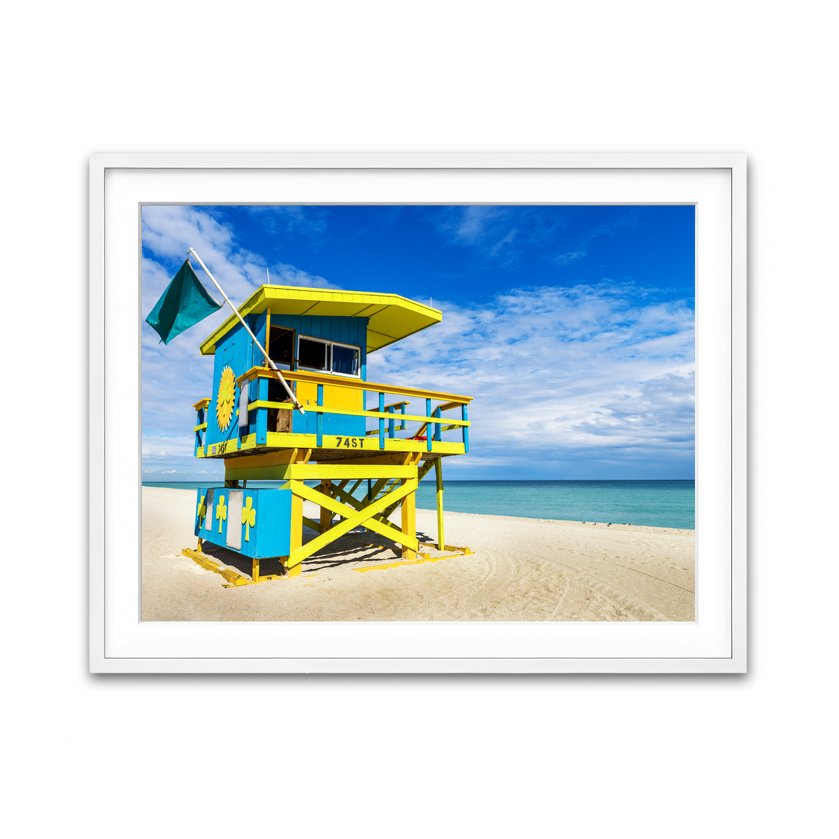 Framed Print 4x3 White