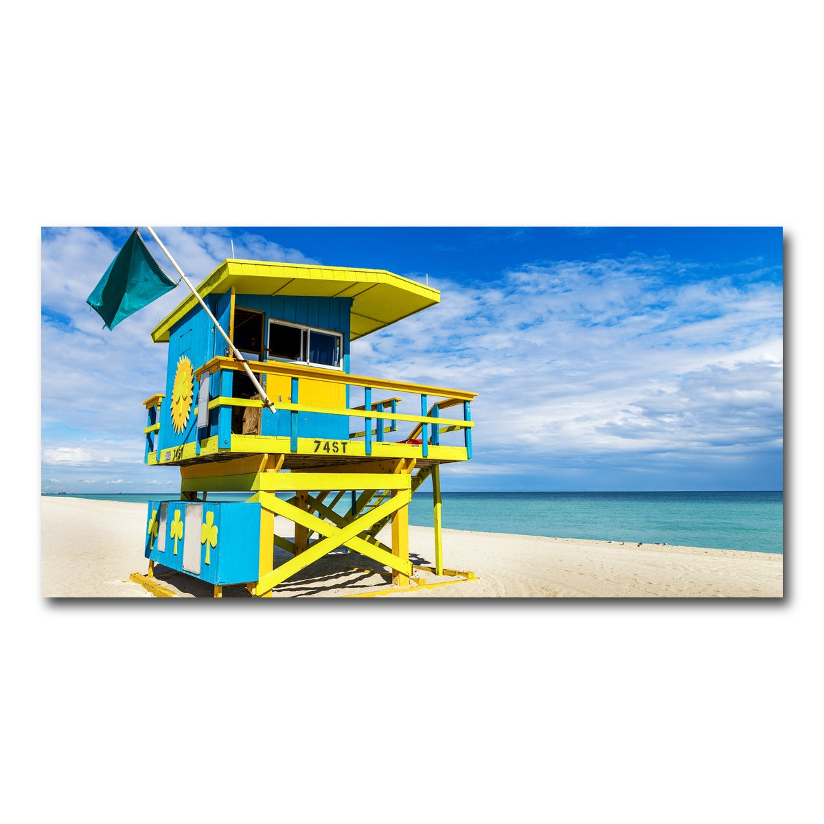 AUTO-MOCKUP WHITE | South Beach Lifeguard Tower | 1 Piece | Gallery Wrap Canvas | group=2x1