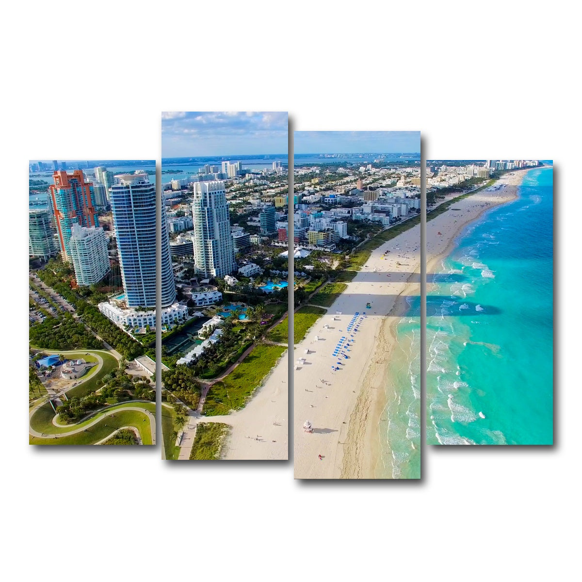 AUTO-MOCKUP WHITE | South Beach | 4 Piece | Gallery Wrap Canvas | group=4_normal