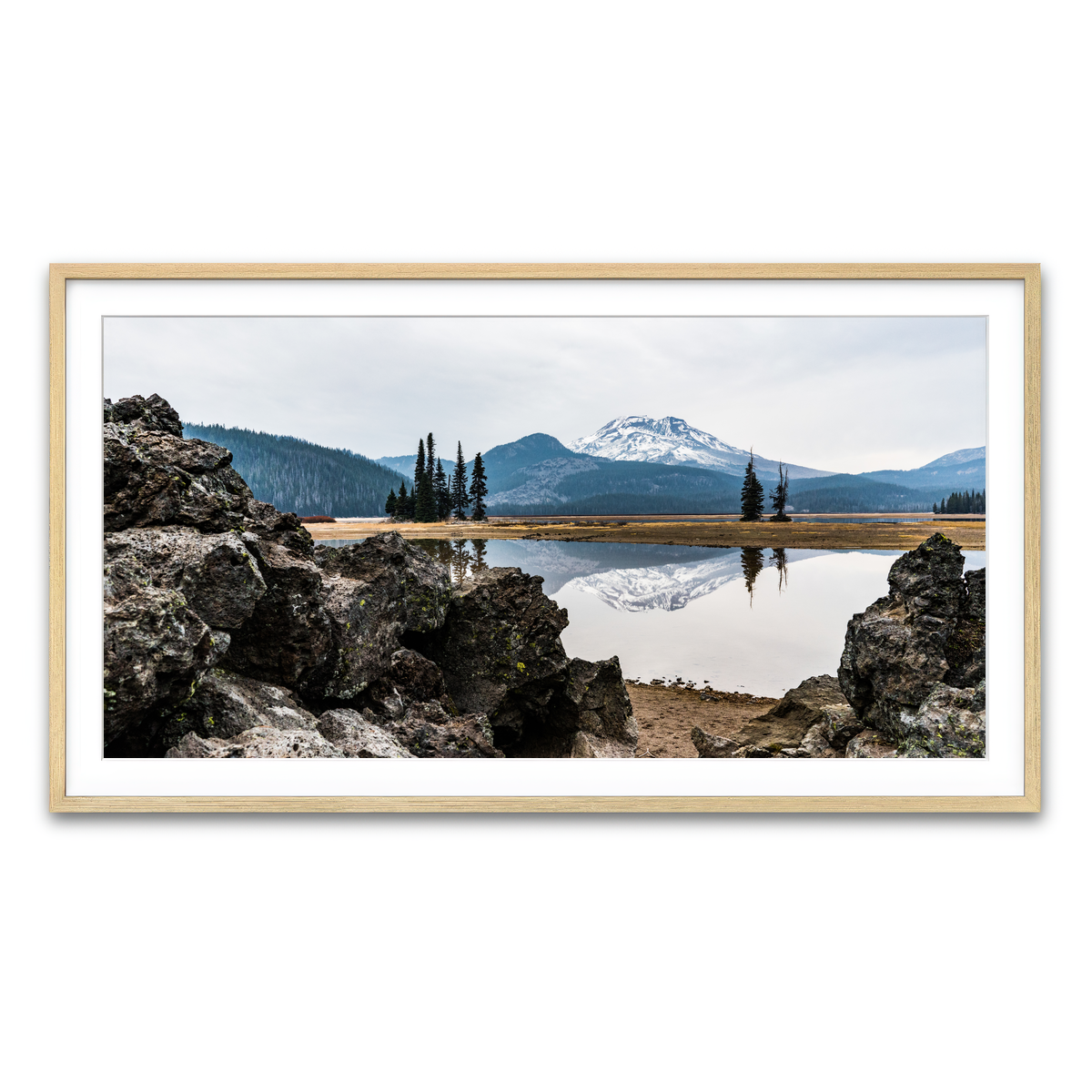 Framed Print 2x1 Natural
