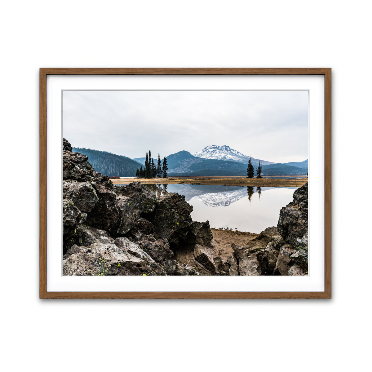 Framed Print 4x3 Walnut