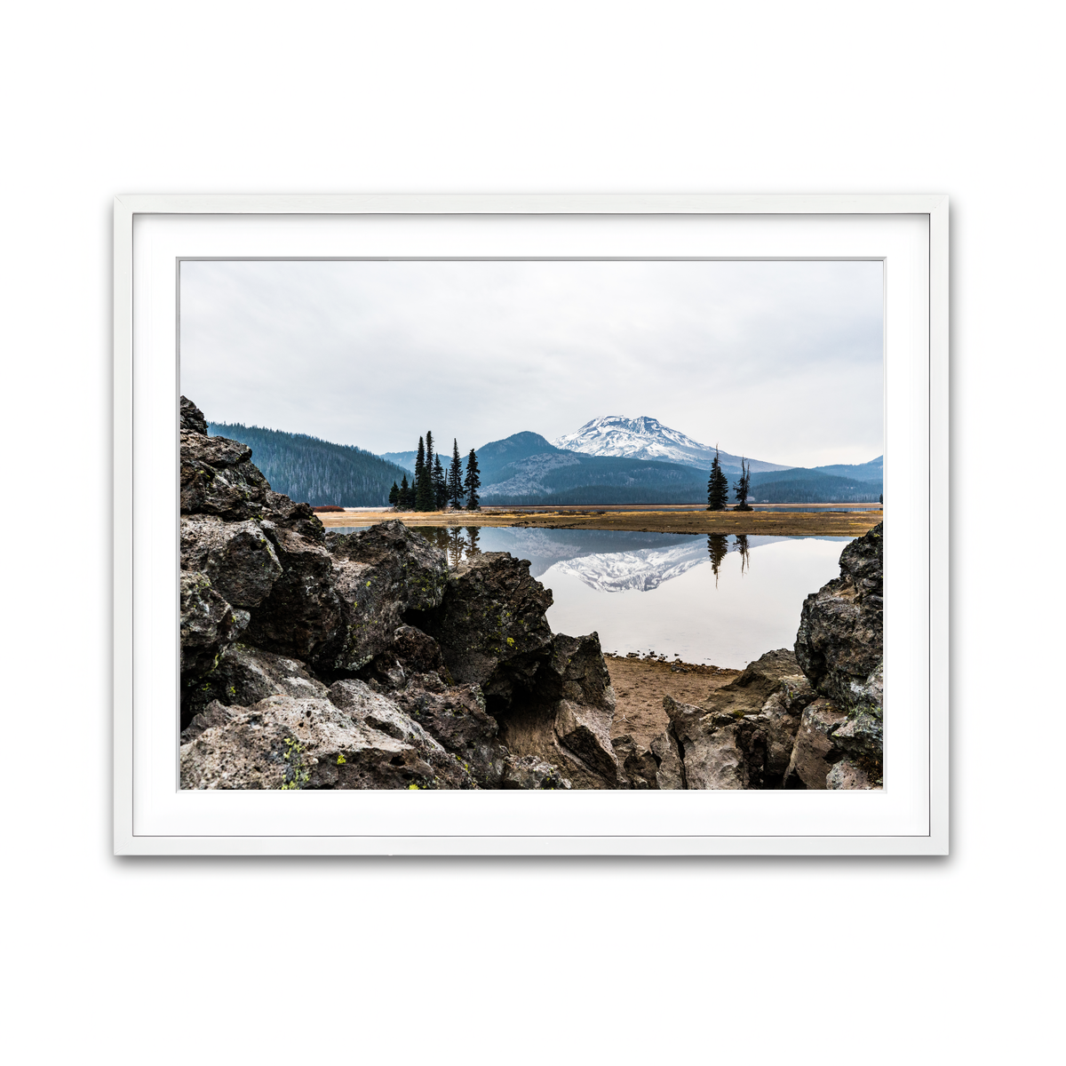 Framed Print 4x3 White