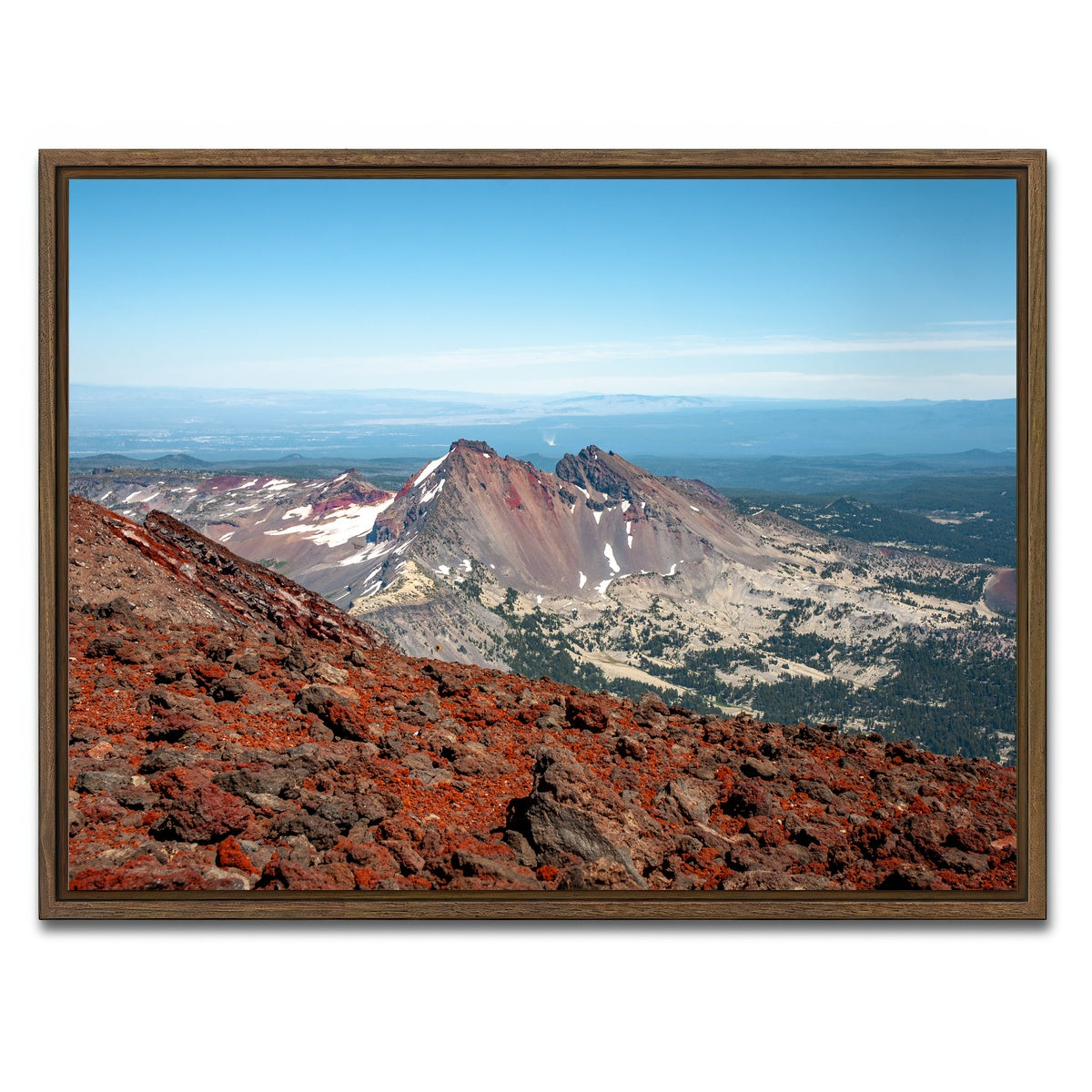 AUTO-MOCKUP WHITE | South Sister | 1 Piece | Walnut Framed Canvas | group=4x3