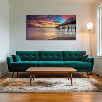 AUTO-MOCKUP ROOM | Southern California Pier at Sunset