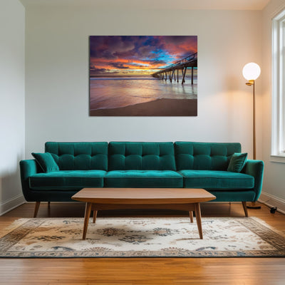 AUTO-MOCKUP ROOM | Southern California Pier at Sunset