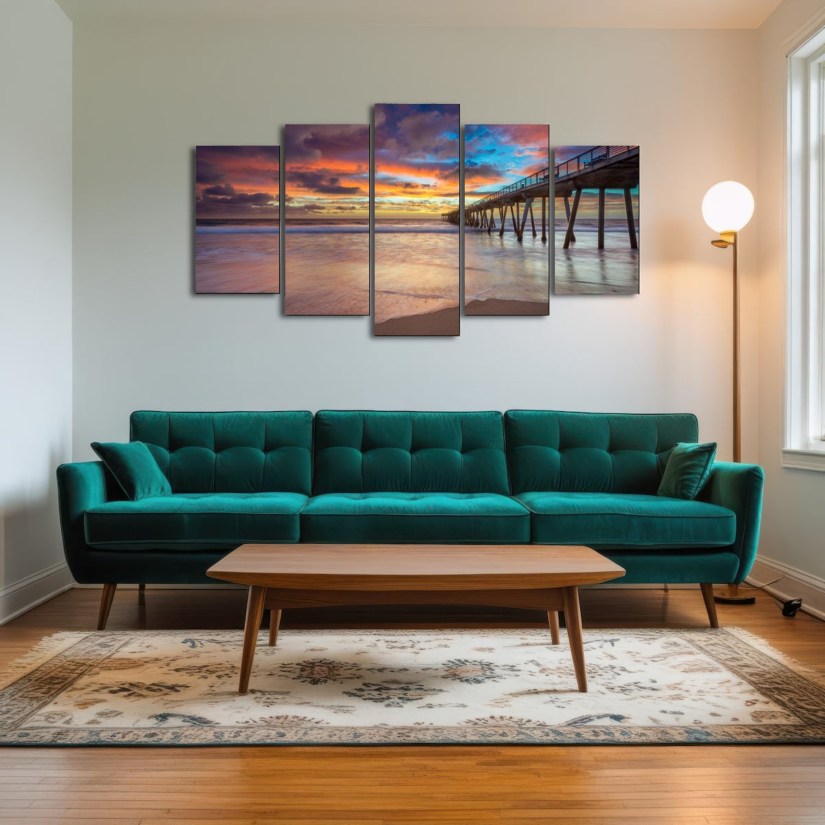 AUTO-MOCKUP ROOM | Southern California Pier at Sunset