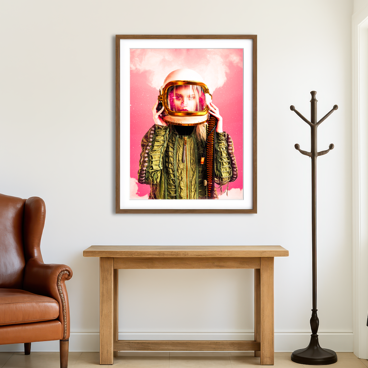AUTO-MOCKUP ROOM | Space Girl Wall Art
