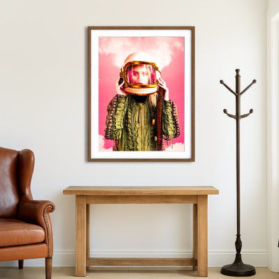 AUTO-MOCKUP ROOM | Space Girl Wall Art