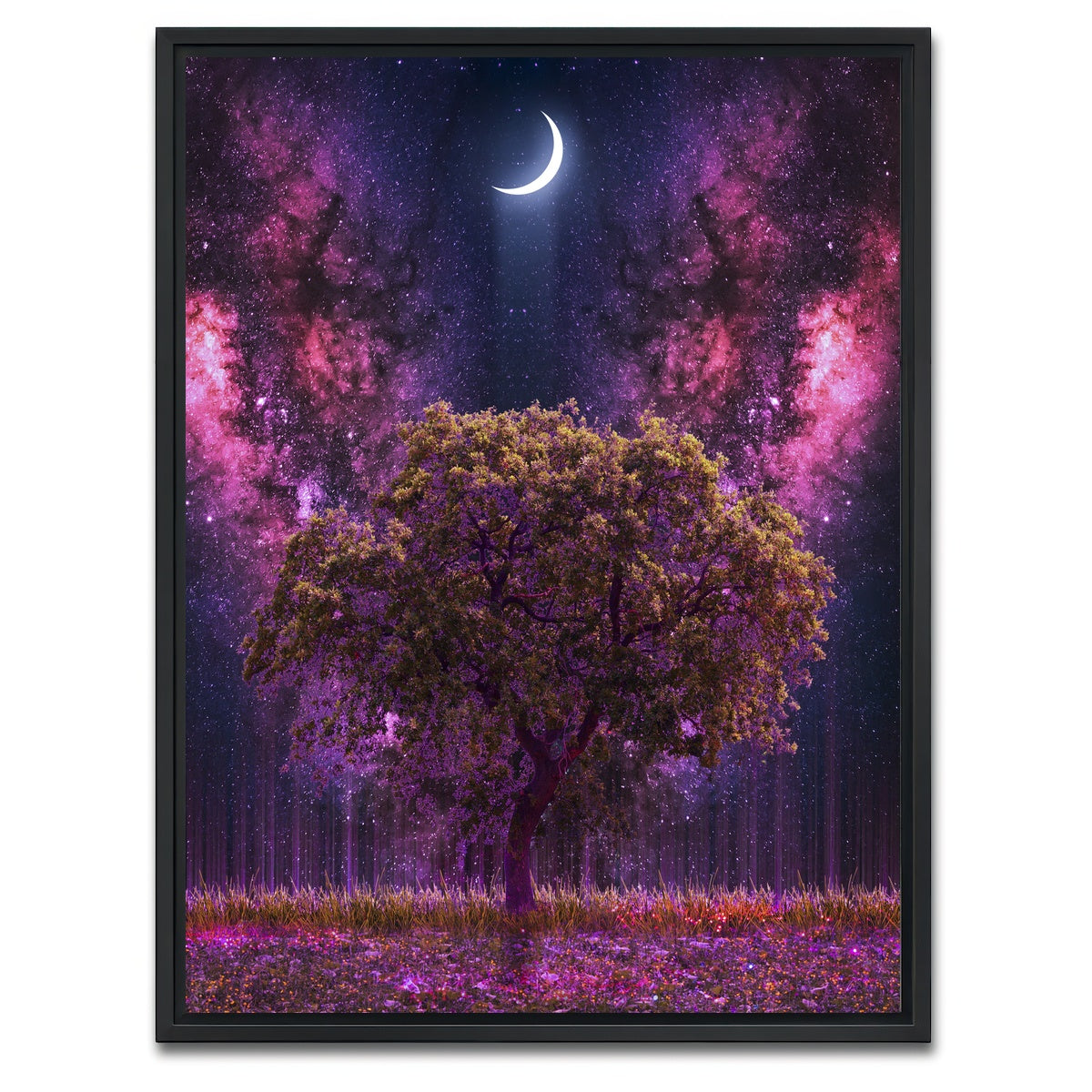 AUTO-MOCKUP WHITE | Space Ground | 1 Piece | Black Framed Canvas | group=3x4