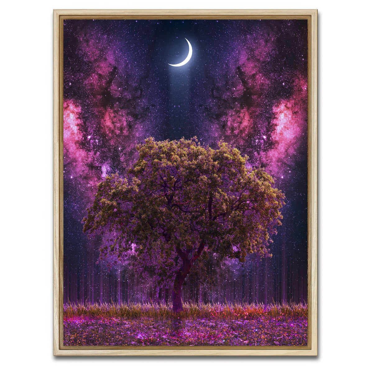 AUTO-MOCKUP WHITE | Space Ground | 1 Piece | Natural Framed Canvas | group=3x4