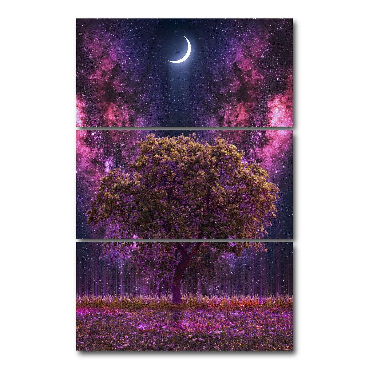 AUTO-MOCKUP WHITE | Space Ground | 3 Piece | Gallery Wrap Canvas | group=12x24_stacked