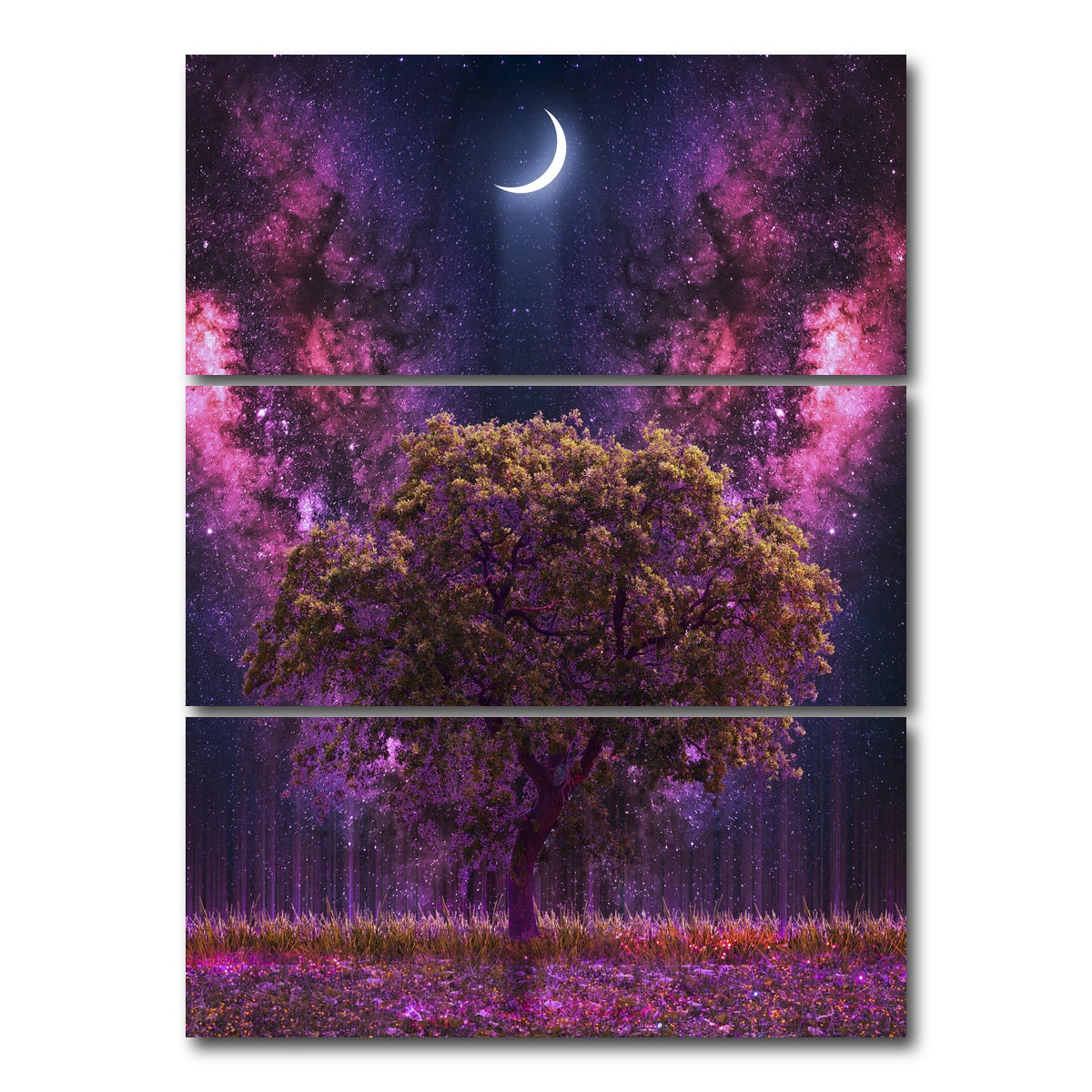 AUTO-MOCKUP WHITE | Space Ground | 3 Piece | Gallery Wrap Canvas | group=8x18_stacked